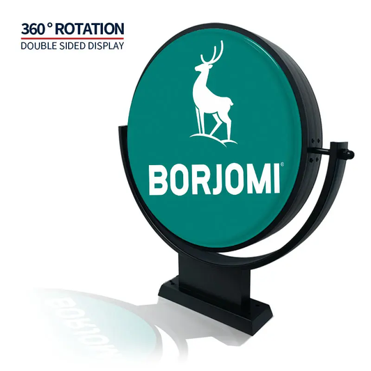 Rundes LED-Nasenschild mit 360°-Drehfunktion