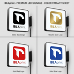 Premium LED Ausleger Schild – Rechteckig